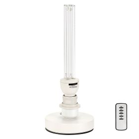 UV Light, 25W Ultraviolet Lamp with Ozone Purifier, Portable UVC Lamp with Remote Control, UVO Light Bulb with Base and 30/60/120 Min 3-Gear Time