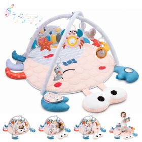 Baby Play Mat & Musical Activity Gym - Kick Piano with 200 Songs & Sensory Toys for Crawling