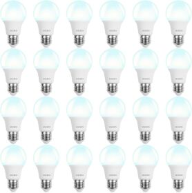 BUBO LED Light Bulbs, 60 Watt Equivalent LED Bulbs A19, 5000K Daylight Light Bulbs, 800 Lumens, E26 Standard Base, Non-Dimmable