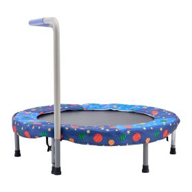 36" Kids Trampoline, 3FT Indoor Outdoor Trampoline, Foldable Mini Trampoline with Handle, Rebounder Trampoline for Toddlers