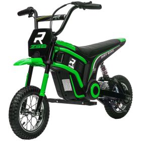 24V 350W Electric Dirt Bike Up to 15 MPH w/ Twist Grip Throttle, Green (Option: Green-1090x270x500 mm)