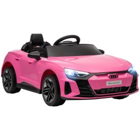 Licensed Audi RS e-tron GT 12V Ride On Car Truck for Kids, Electric Car Ride On Vehicle w/Parent Remote Control, Music, Lights, for Toddlers, Pin (Option: Pink-1050x550x260 mm)