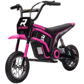 24V 350W Electric Dirt Bike Up to 15 MPH w/ Twist Grip Throttle, Pink (Option: Pink-1090x270x500 mm)