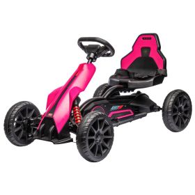 12V Electric Go Kart for Kids w/ Adjustable Speed, Pink (Option: Pink-750x530x340 mm)