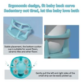 Baby Bath Seat,Baby Bath Chair, Newborn Shower Seat Bathtub Seat Cushion Children's Wrap-Around Shower Chair For 6 Months&Up Cyan (Option: Defaulttitle)