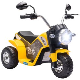 Electric Motorcycle for Kids, 6V Battery Powered Ride-On Dirt Bike 3-Wheels Motorbike with Horn Headlights Realistic Sounds Speed for 18 - 36 Mon (Option: Yellow-570x330x280 mm)