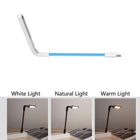 3 Colors LED Night Light Hand Sweep Smart Reading Book Lights USB Plug Foldable Portable Desk Lamp for Laptop Keyboard Lighting (Emitting Color: White, Body Color: 3 Colors)